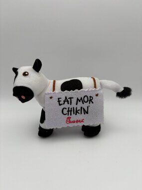 Chick-Fil-A Limited Edition Plush Cow Toy Eat Mor Chikin Stuffie (SKU: 860TO)